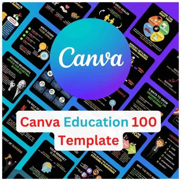 Canva Education 100 template